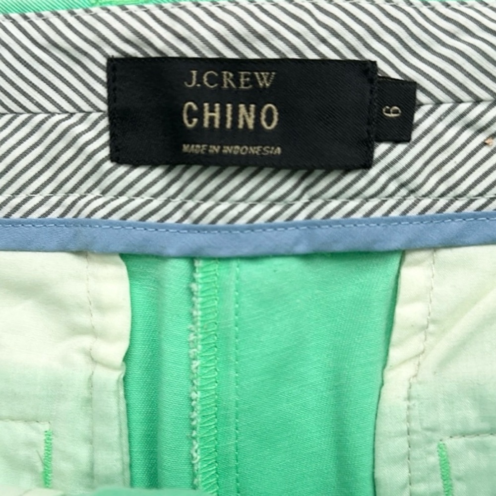 J CREW | Chino Shorts | Green | Size 6 - Picture 5 of 8